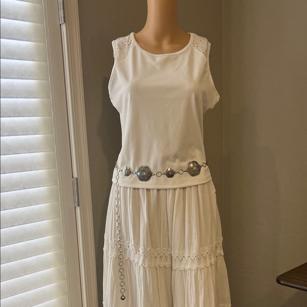 Silver concho belt M - Picture 3 of 5